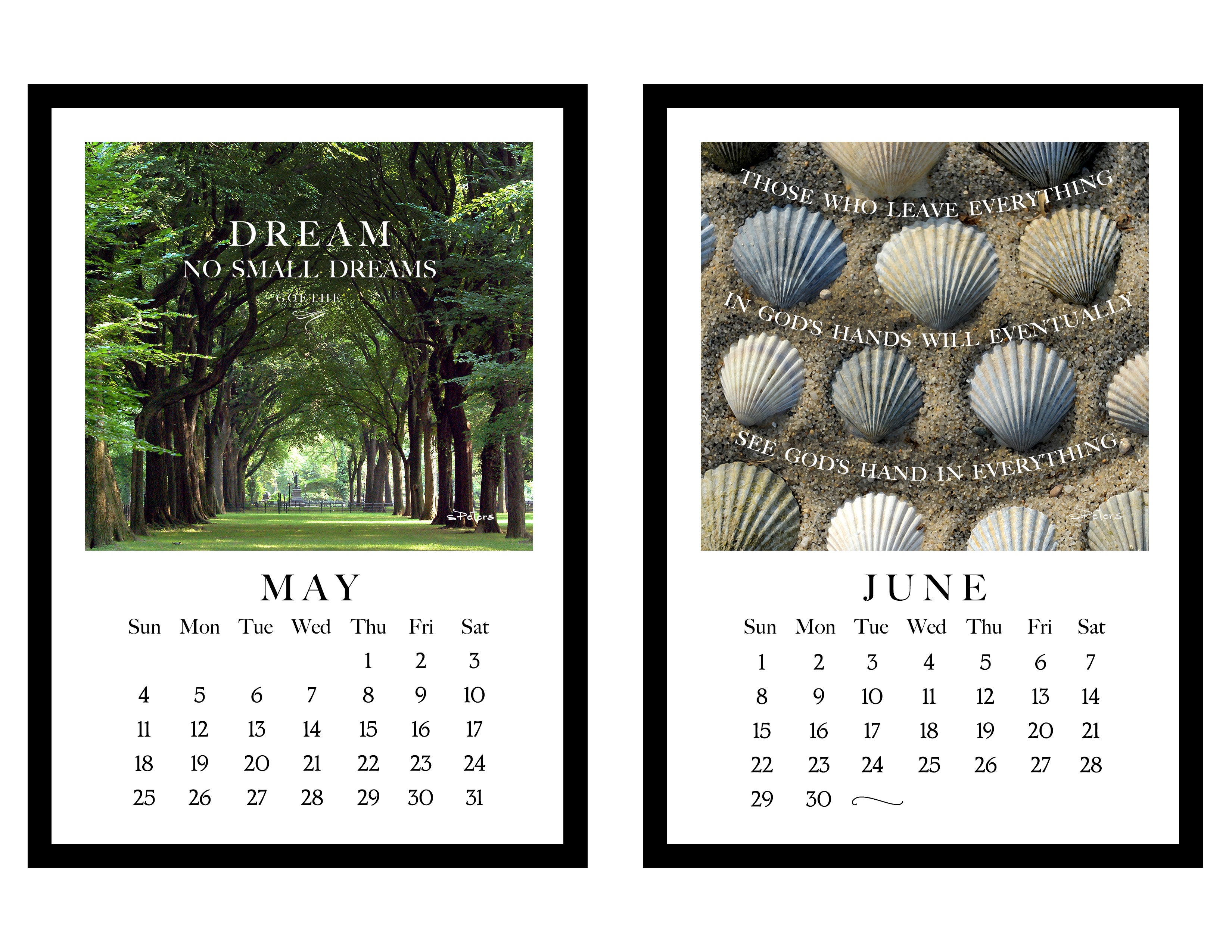 True Calendar 2025 Tried and True Calendar with Easel – Bradbury Lane