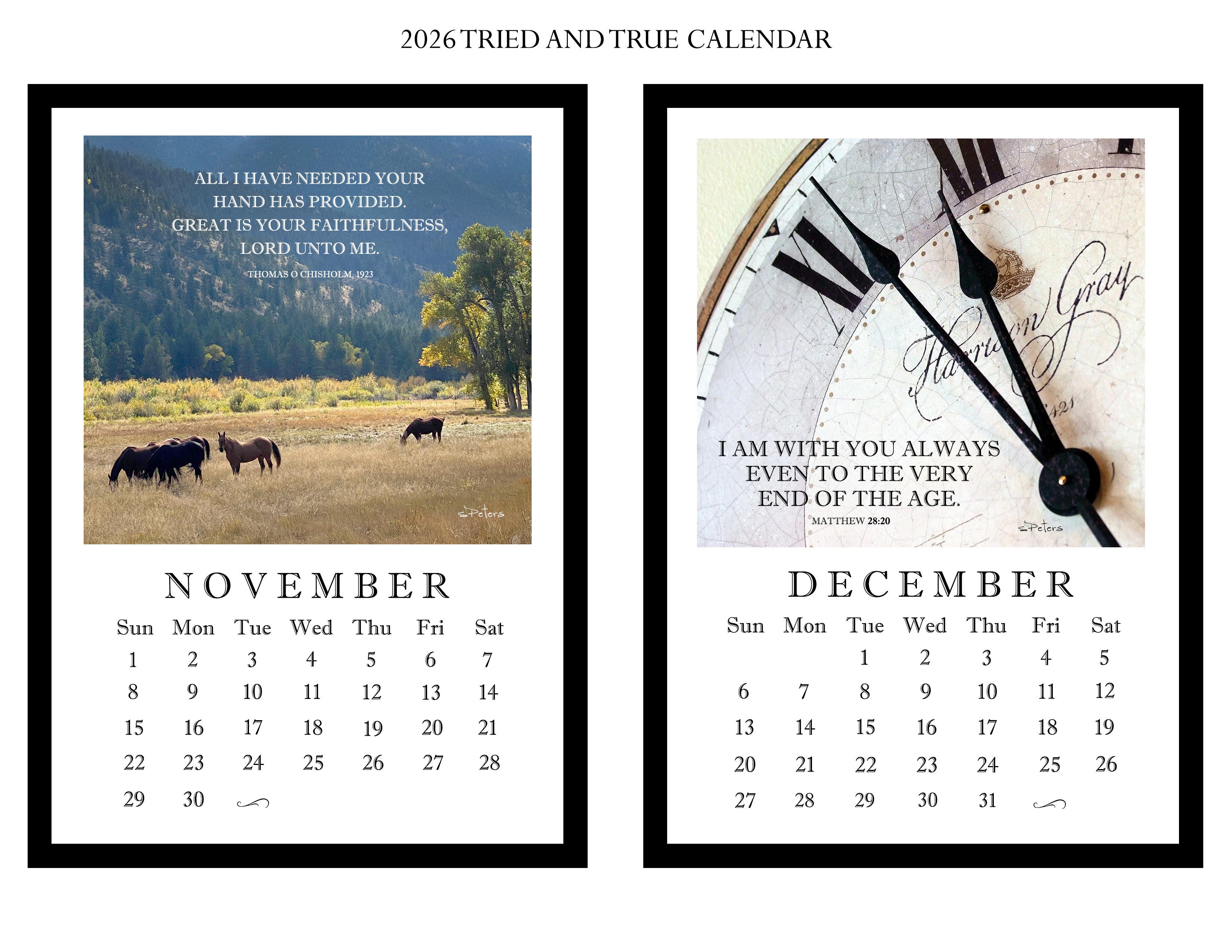 2026 Tried and True Calendar (Refill)