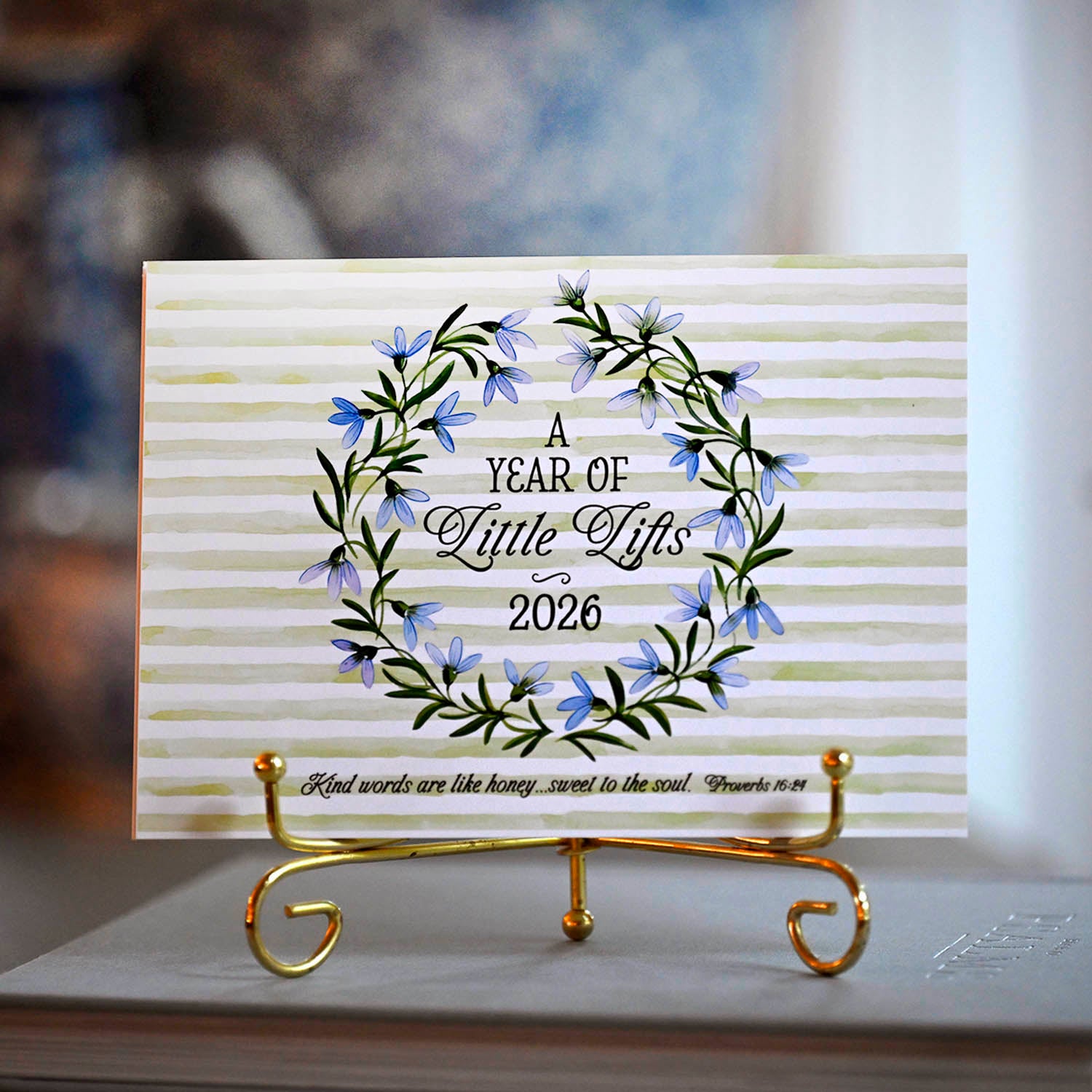 2026 Little Lifts Calendar with Gold Easel