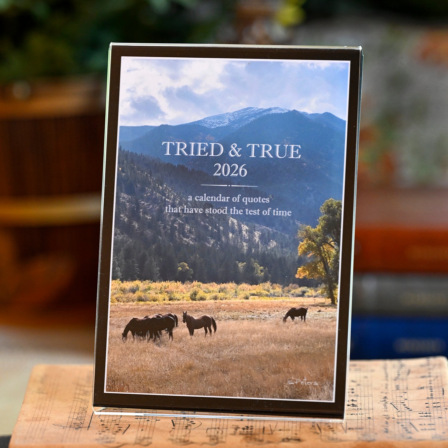 True Calendar 2026 Tried and True Calendar with 5x7 Acrylic Frame – Bradbury Lane