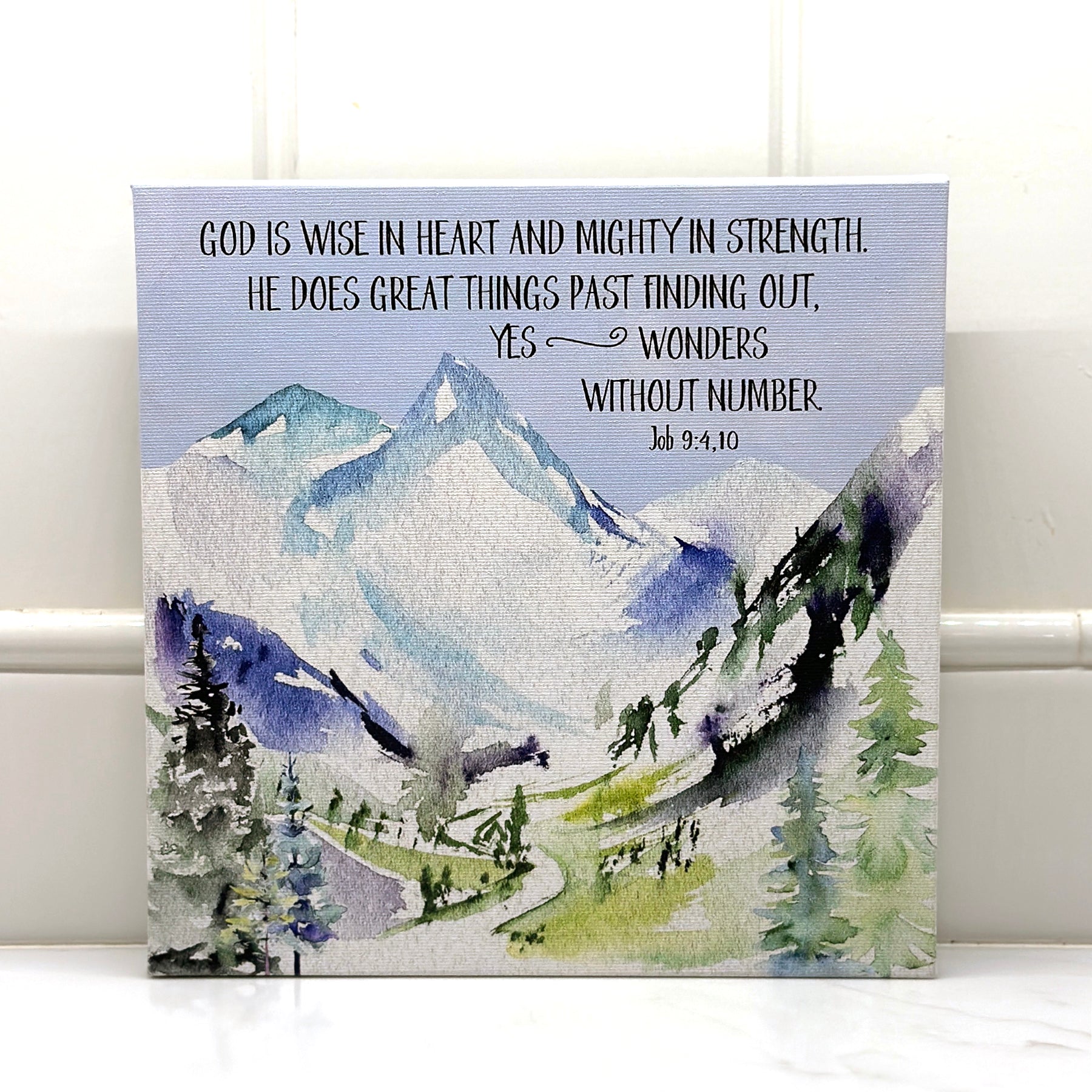 God is Wise in Heart - 8x8 Canvas Print