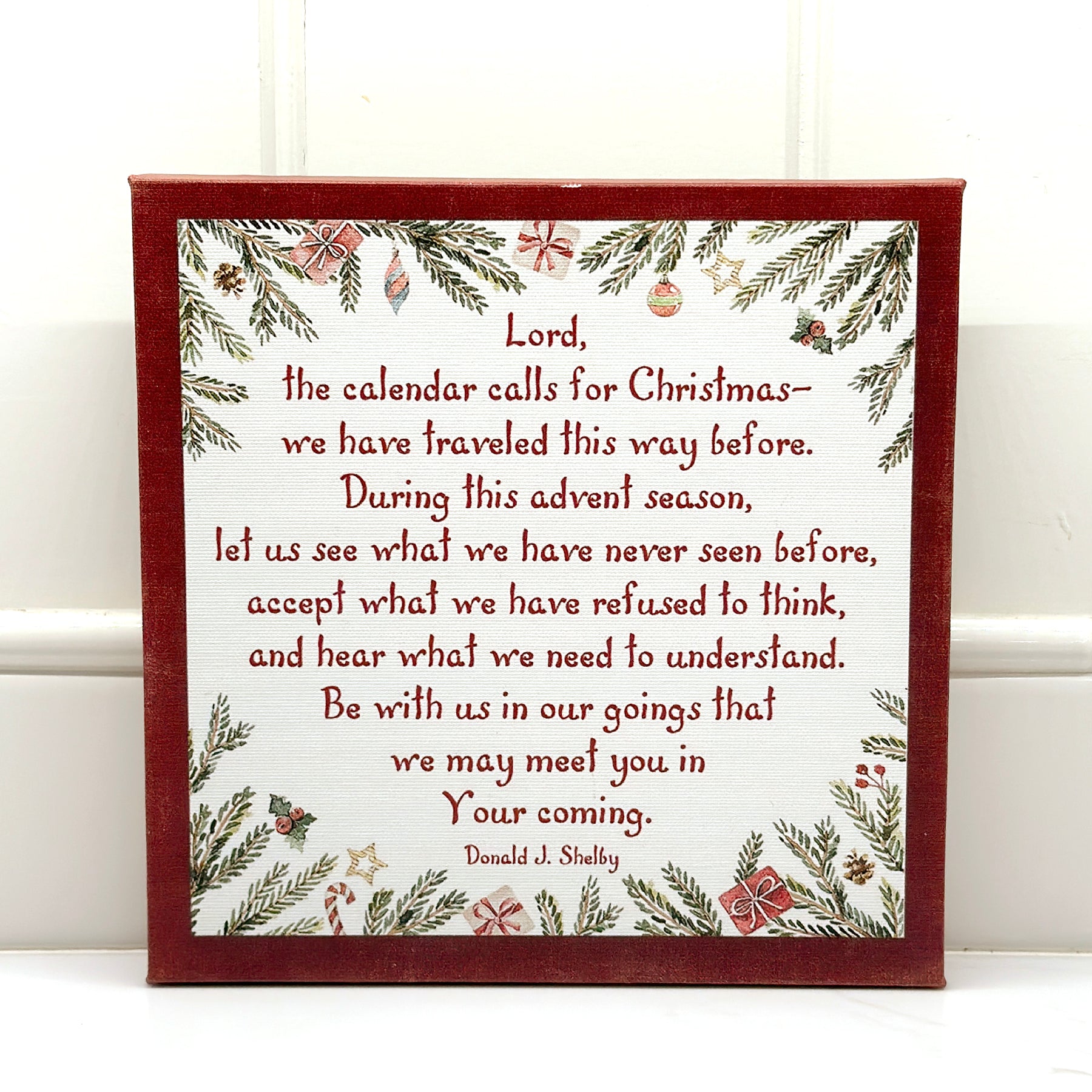 Advent Prayer - 8x8 Canvas Print