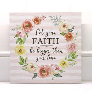 Let Your Faith - 8x8 Canvas Print