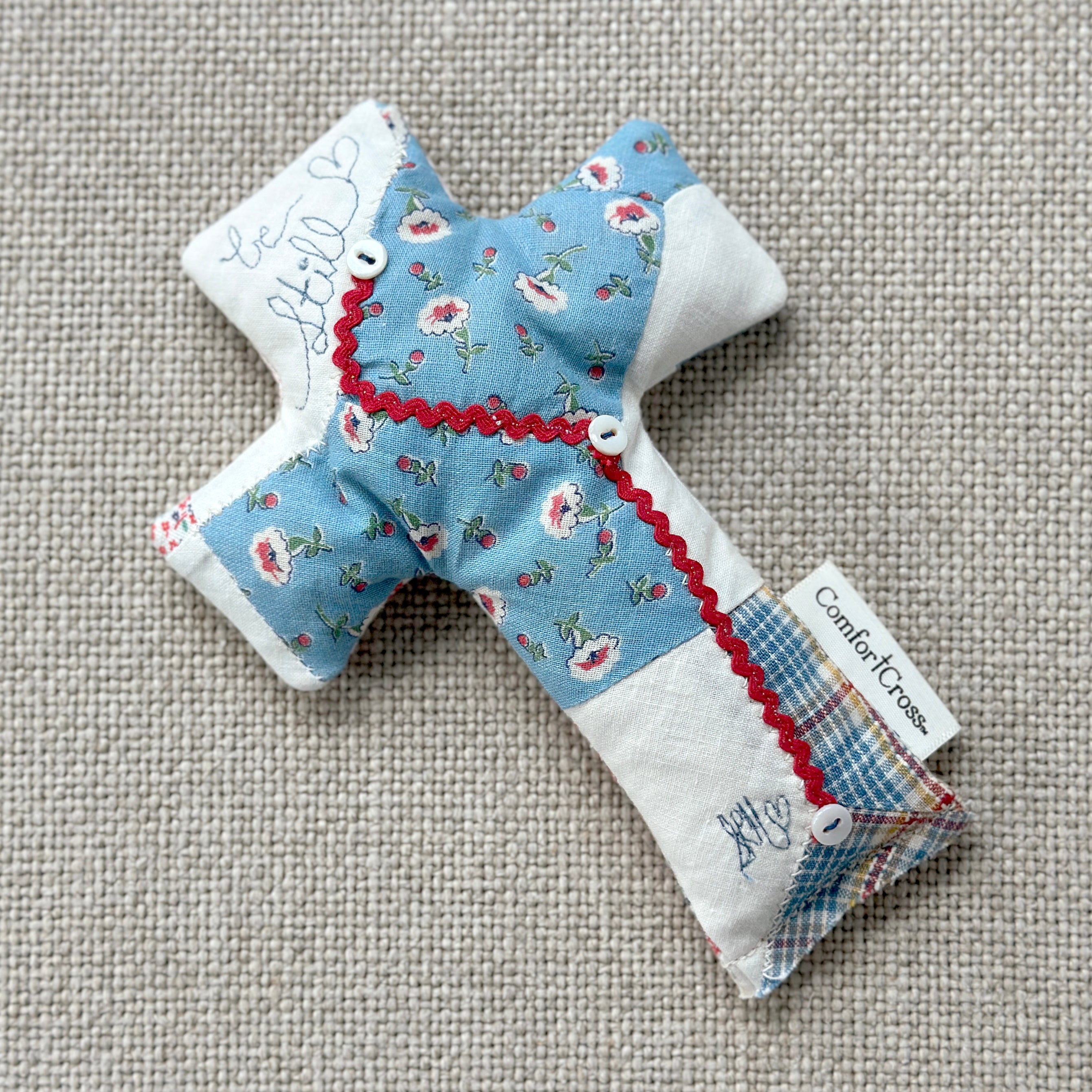 Comfort Cross-Blue Bonnet (Psalm 46:10)