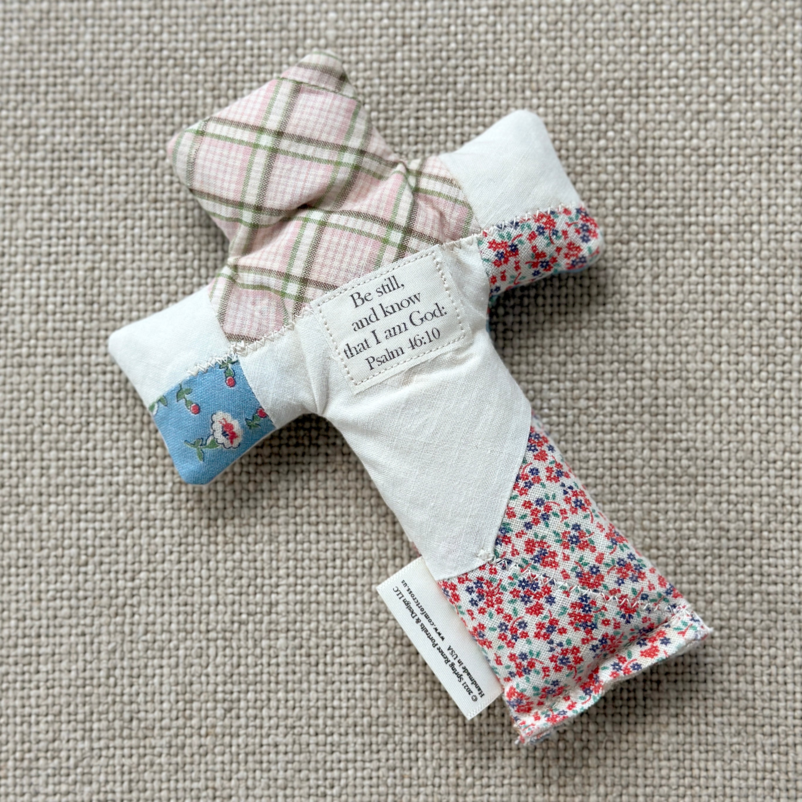 Comfort Cross-Blue Bonnet (Psalm 46:10)