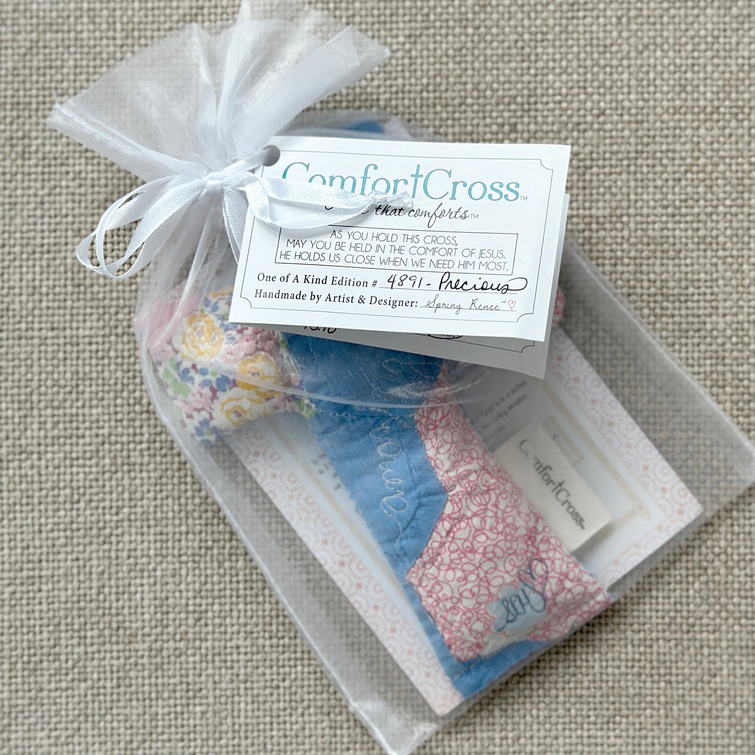 Comfort Cross-Precious (I Corinthians 15:10) Lavender Scent