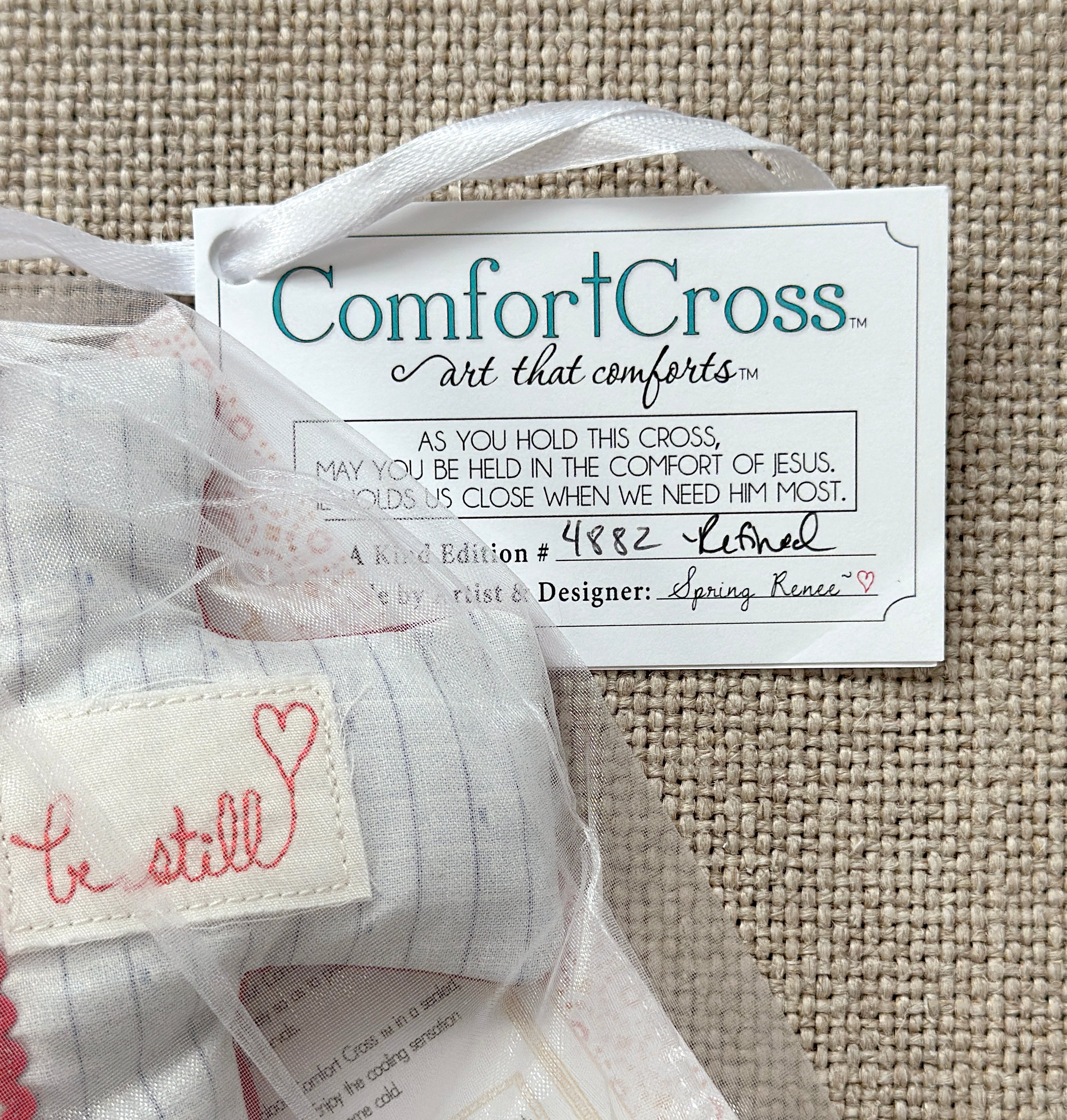 Comfort Cross-Refined (Psalm 46:10) Lavender Scent