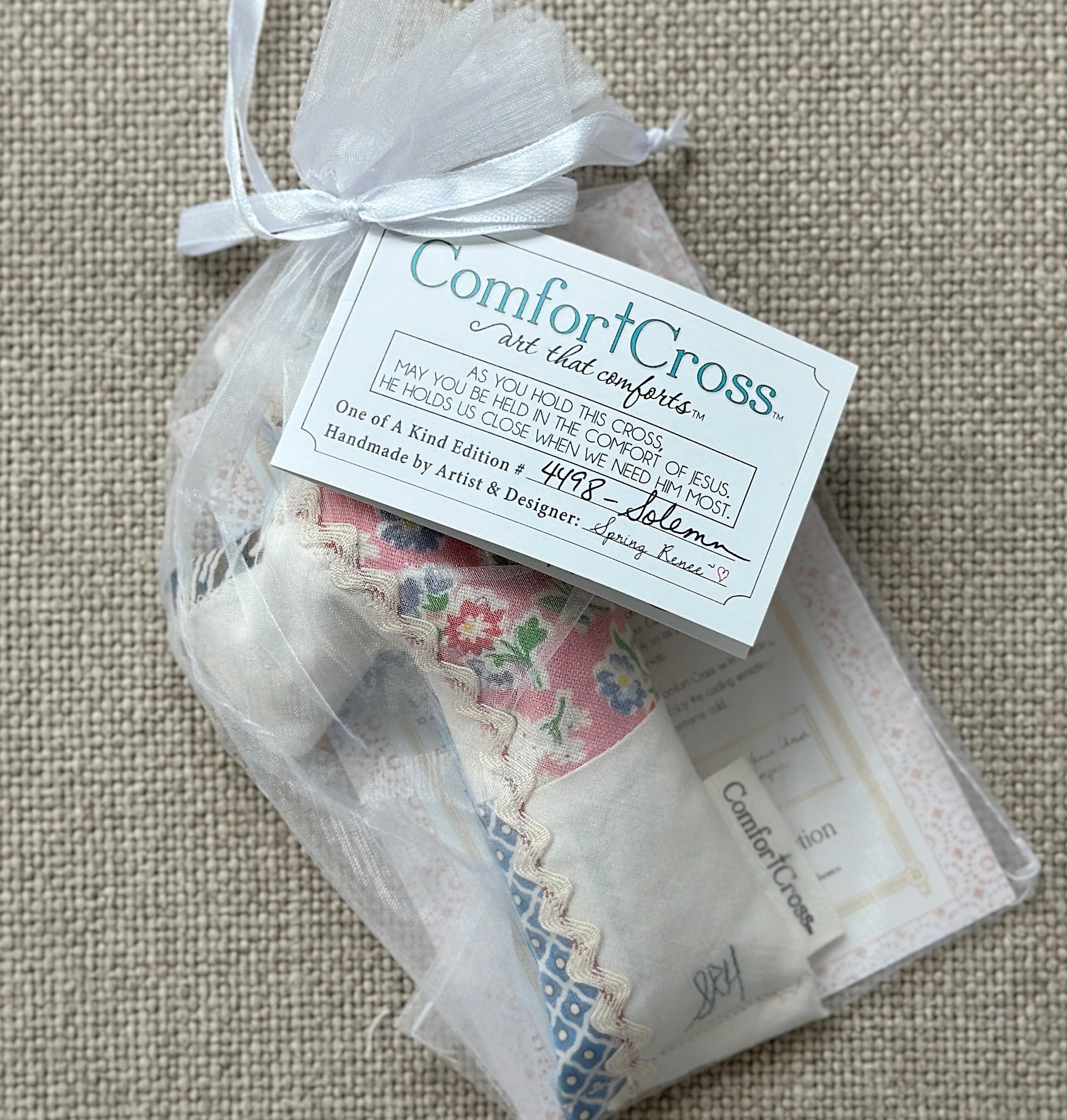 Comfort Cross-Solemn (Psalm 46:10) Lavender Scent