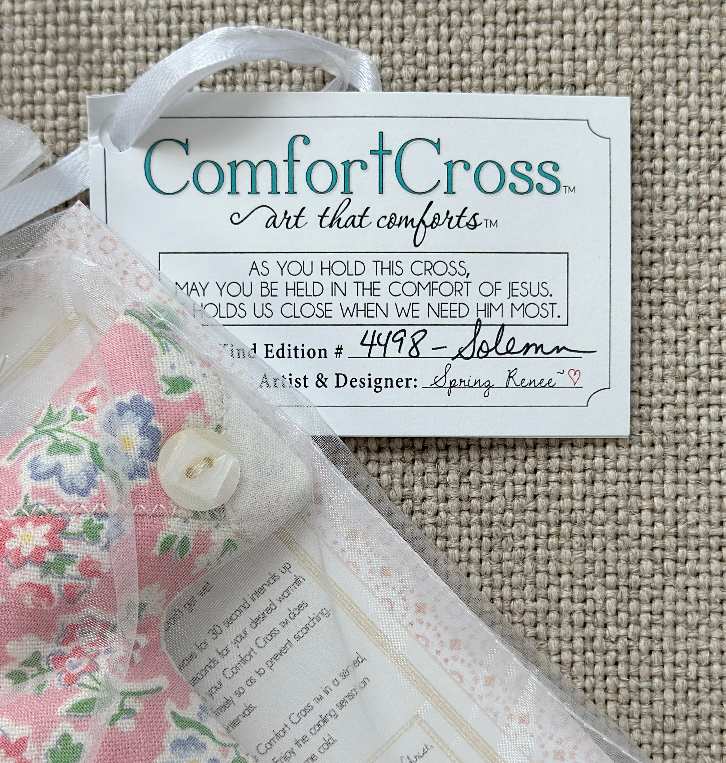 Comfort Cross-Solemn (Psalm 46:10) Lavender Scent