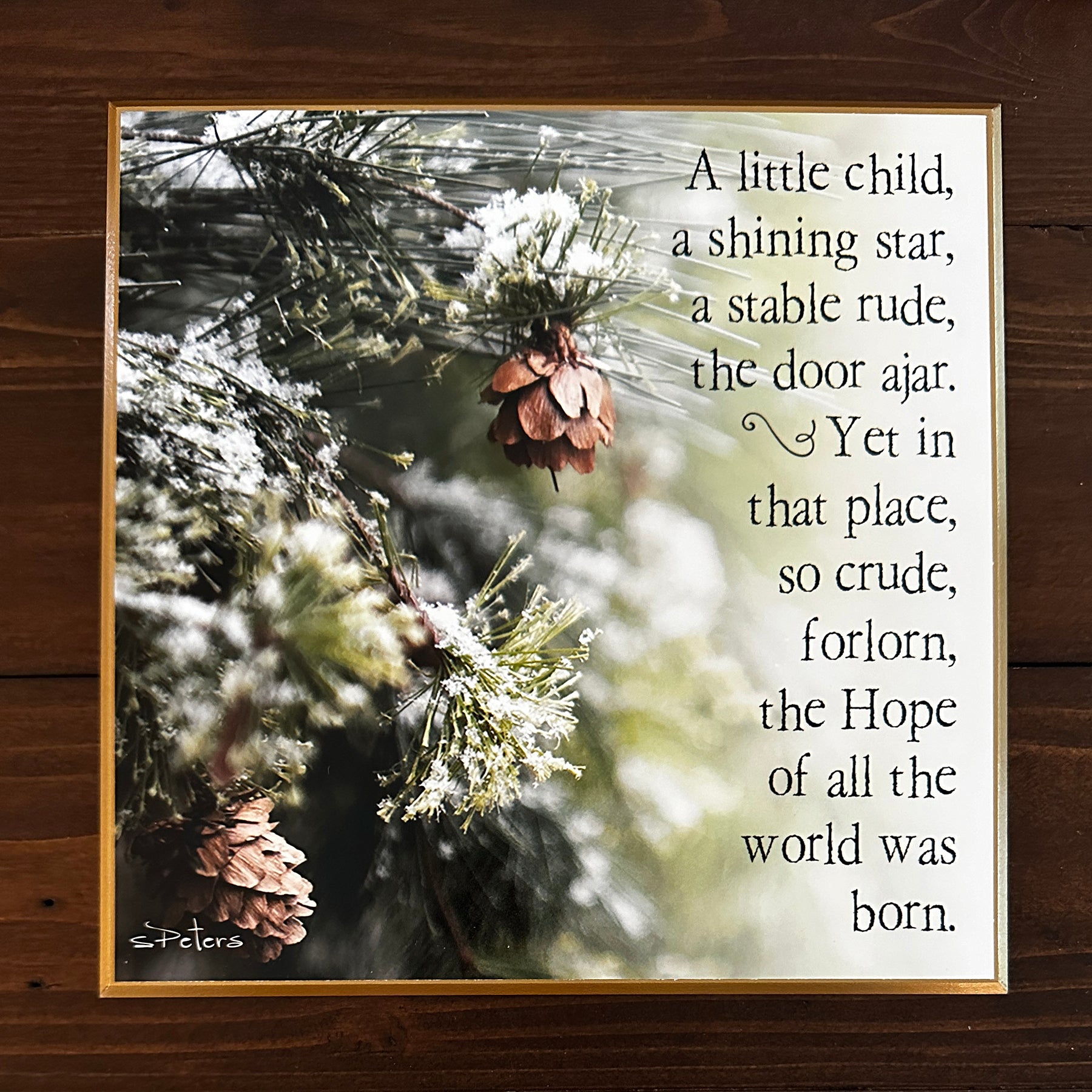 Winter Wonder  - 8x8 Beveled Board