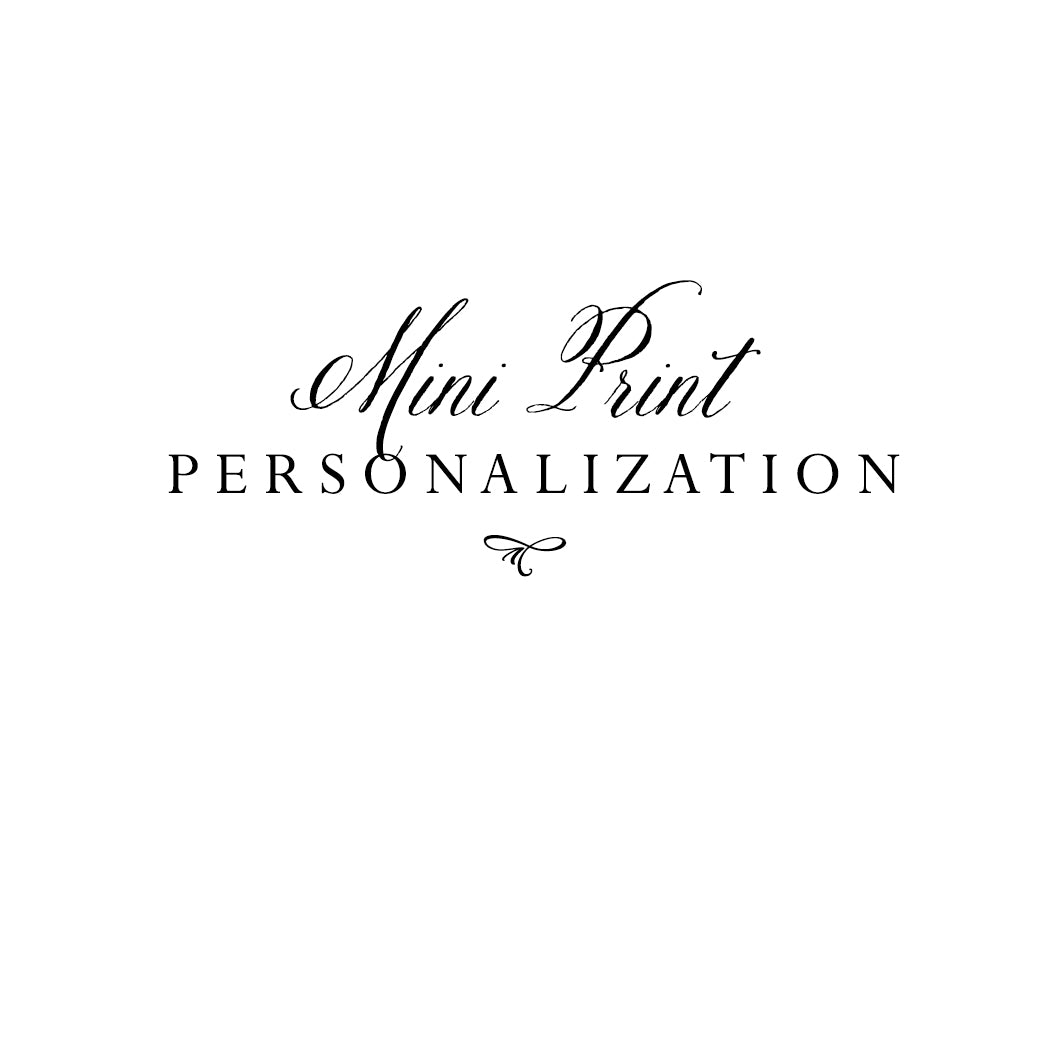 Personalization for Mini Prints