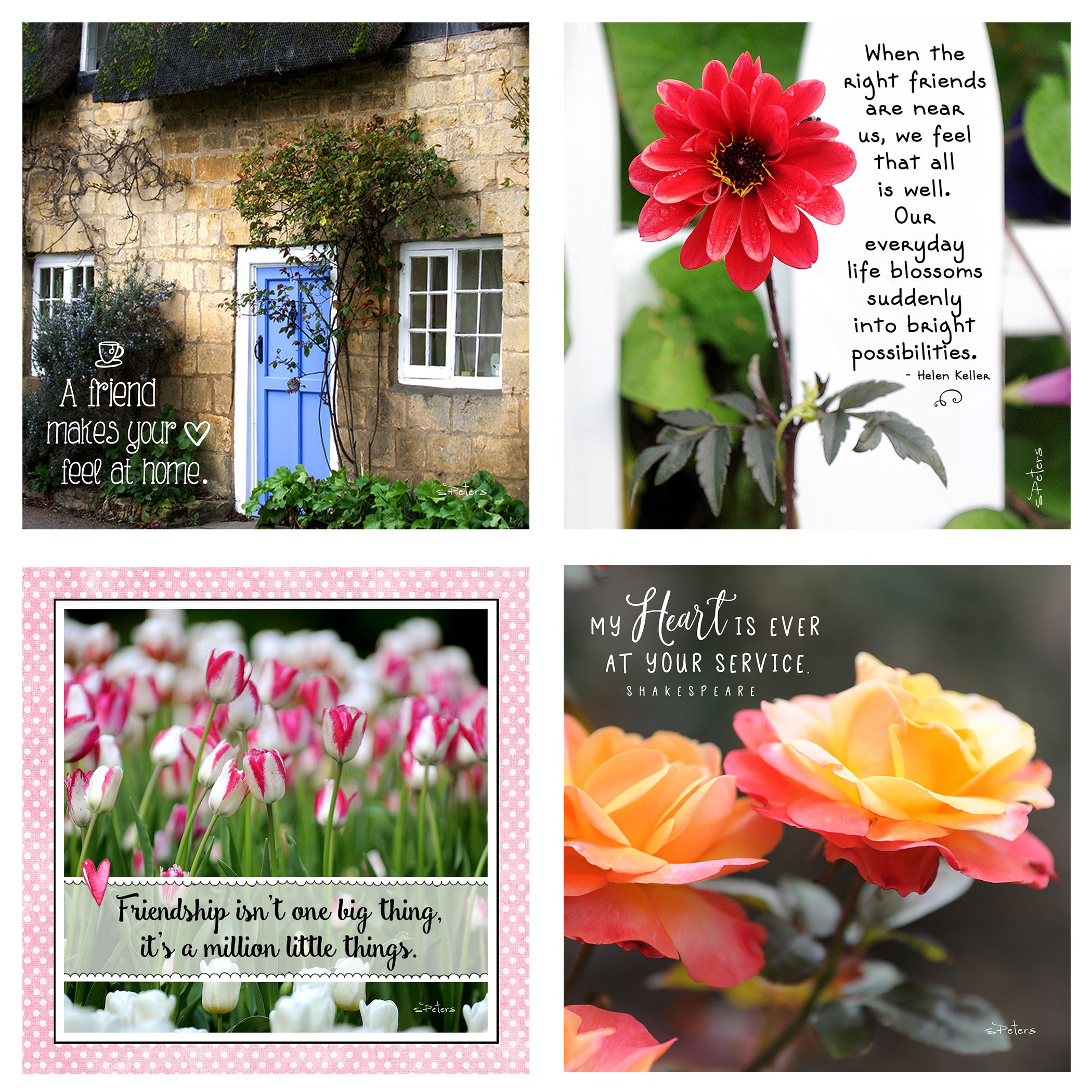 31 Days of Love & Friendship Boxed Mini Print Collection w Acrylic Holder