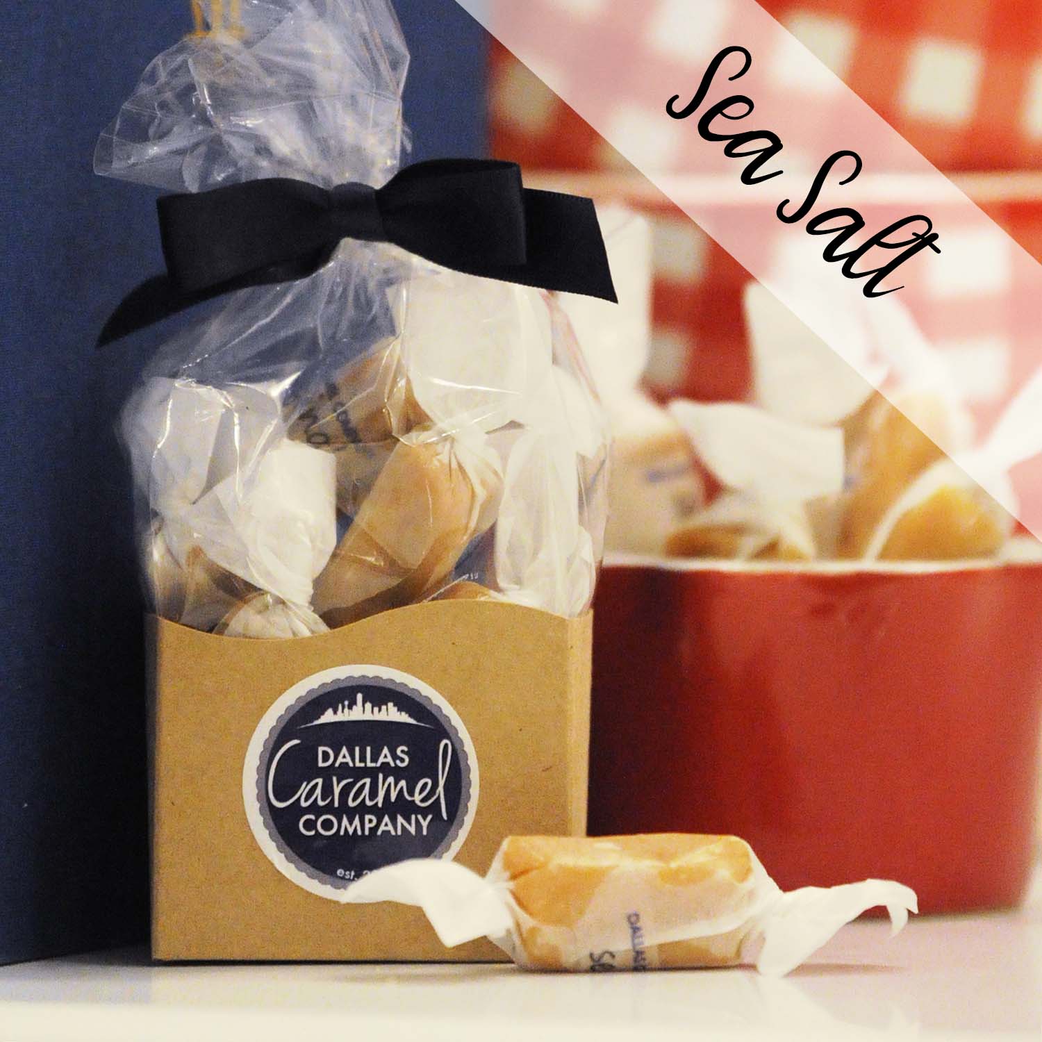 Quarter Pound Bag of Caramels (8 pcs.) - SEA SALT Flavor