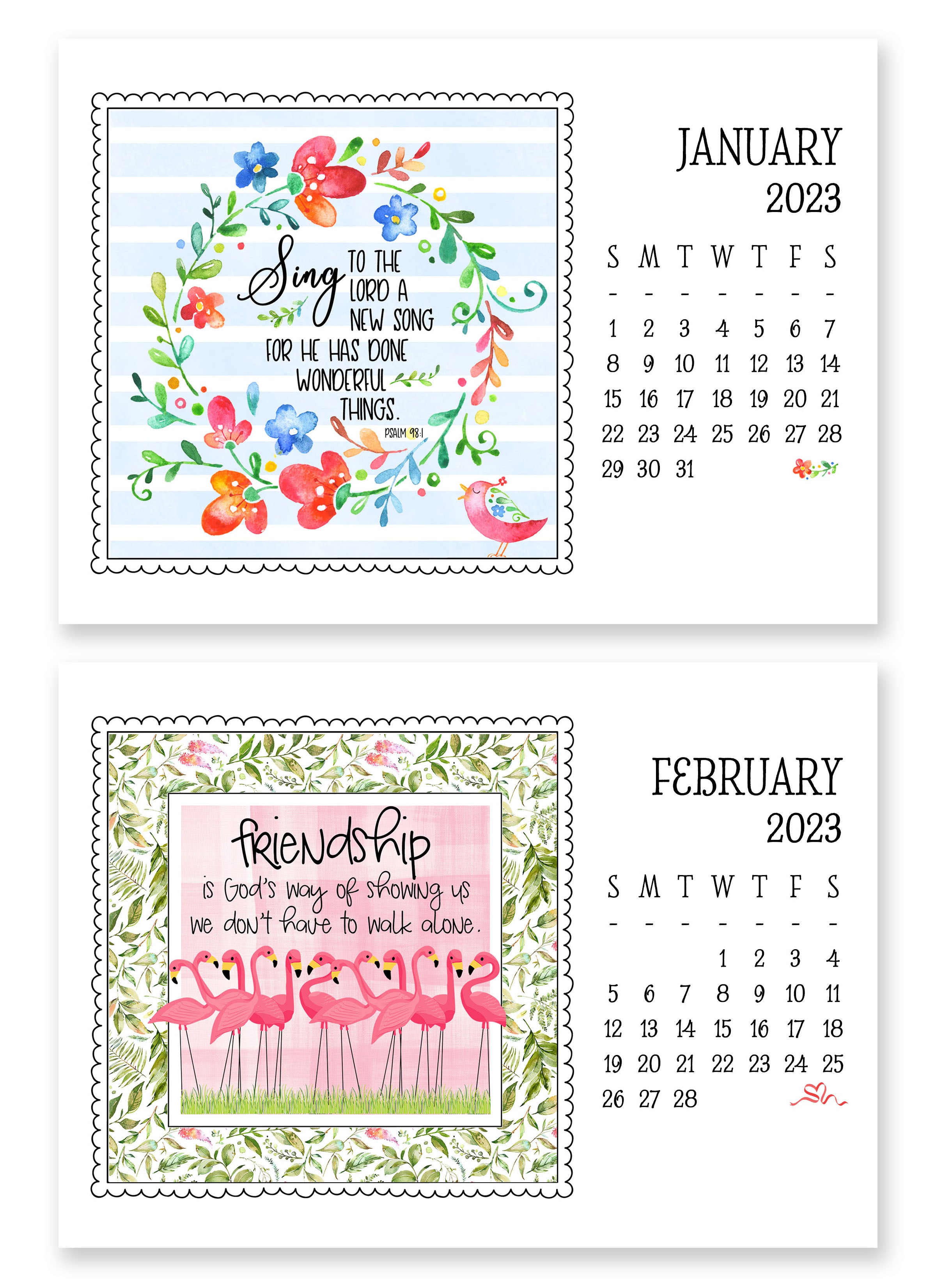 2023 Little Lift Calendar with Easel