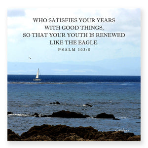 Psalm 103:05 - Afternoon Sail - Mini Print