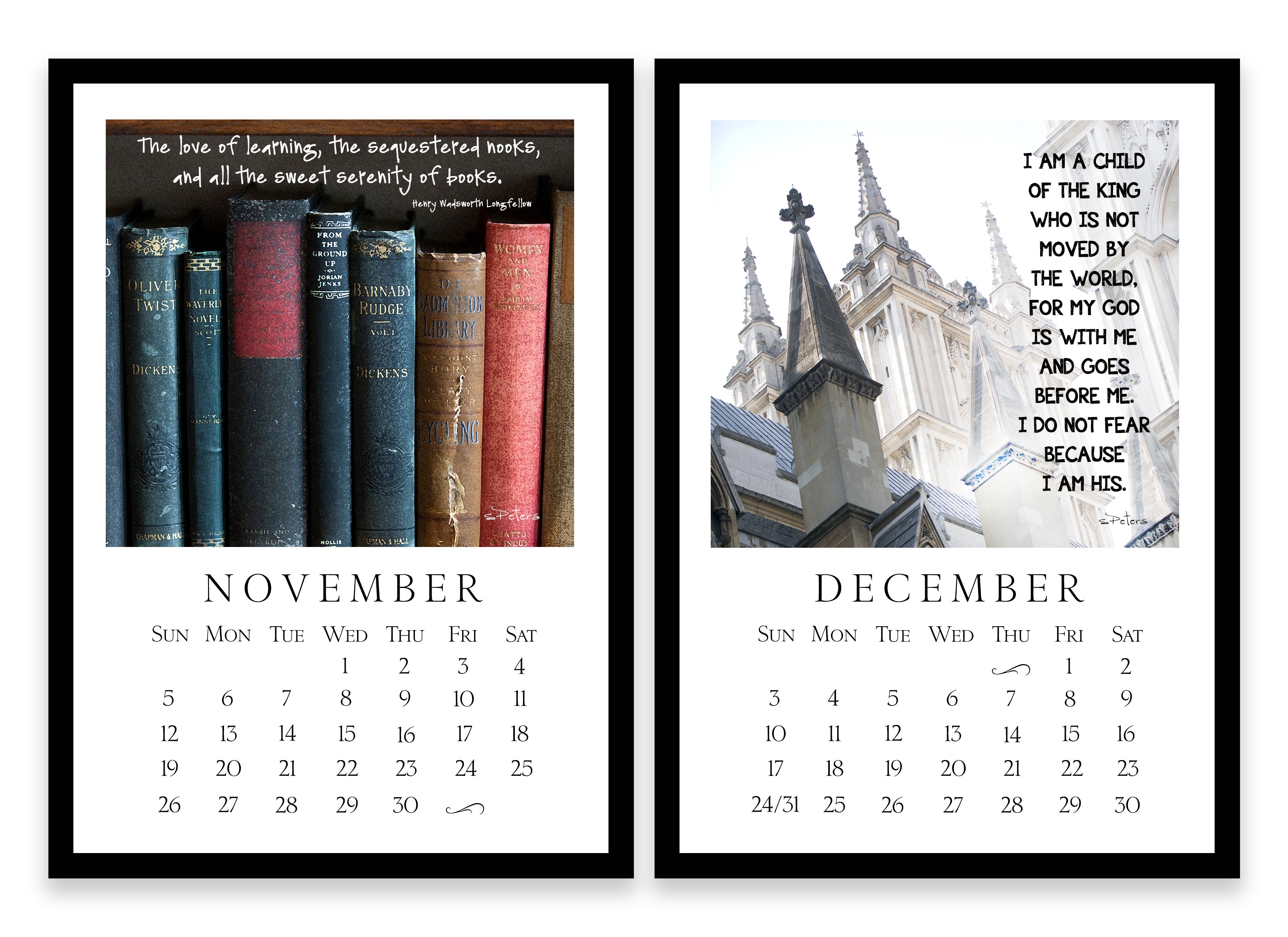 2023 Tried and True Calendar with Easel