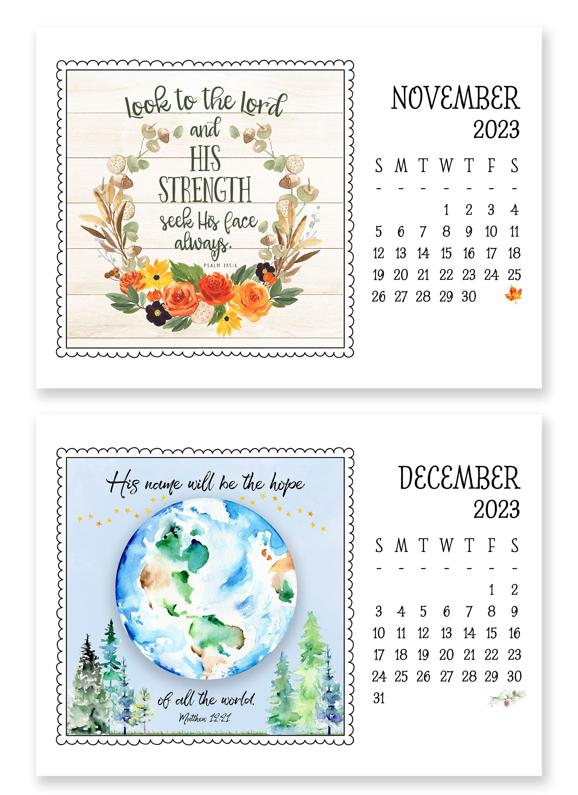 2023 Little Lift Calendar with Easel