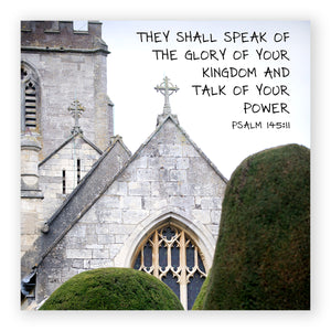 Psalm 145:11 - Country Cathedral - Mini Print