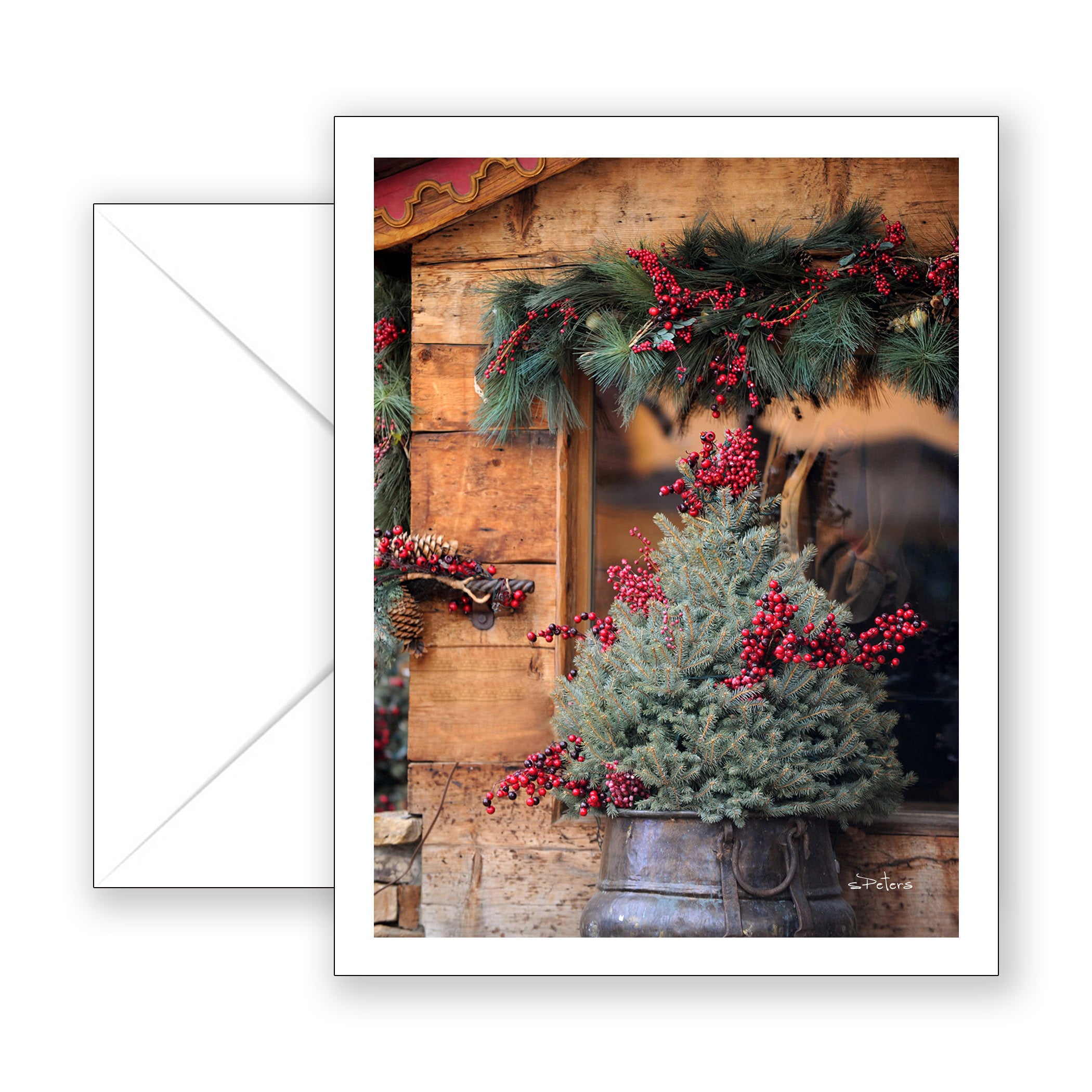 Alpine Holiday Notecard - Blank Art Card