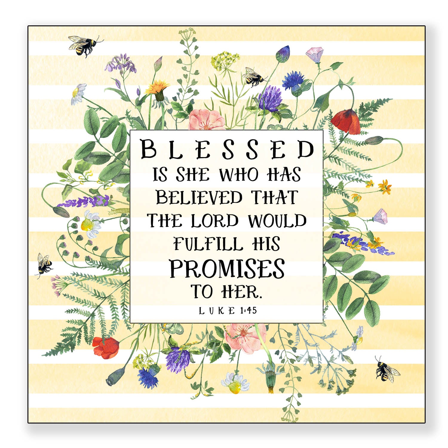 Blessed Is She (Luke 1:45) - Mini Print