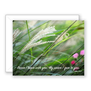Blowin' in the Wind (John 14:27) - Encouragement Card (Blank)