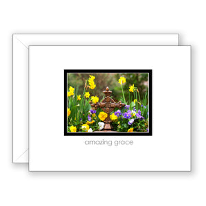 Bronze Cross with Daffodils (Titus 3:4-6) - Easter Card