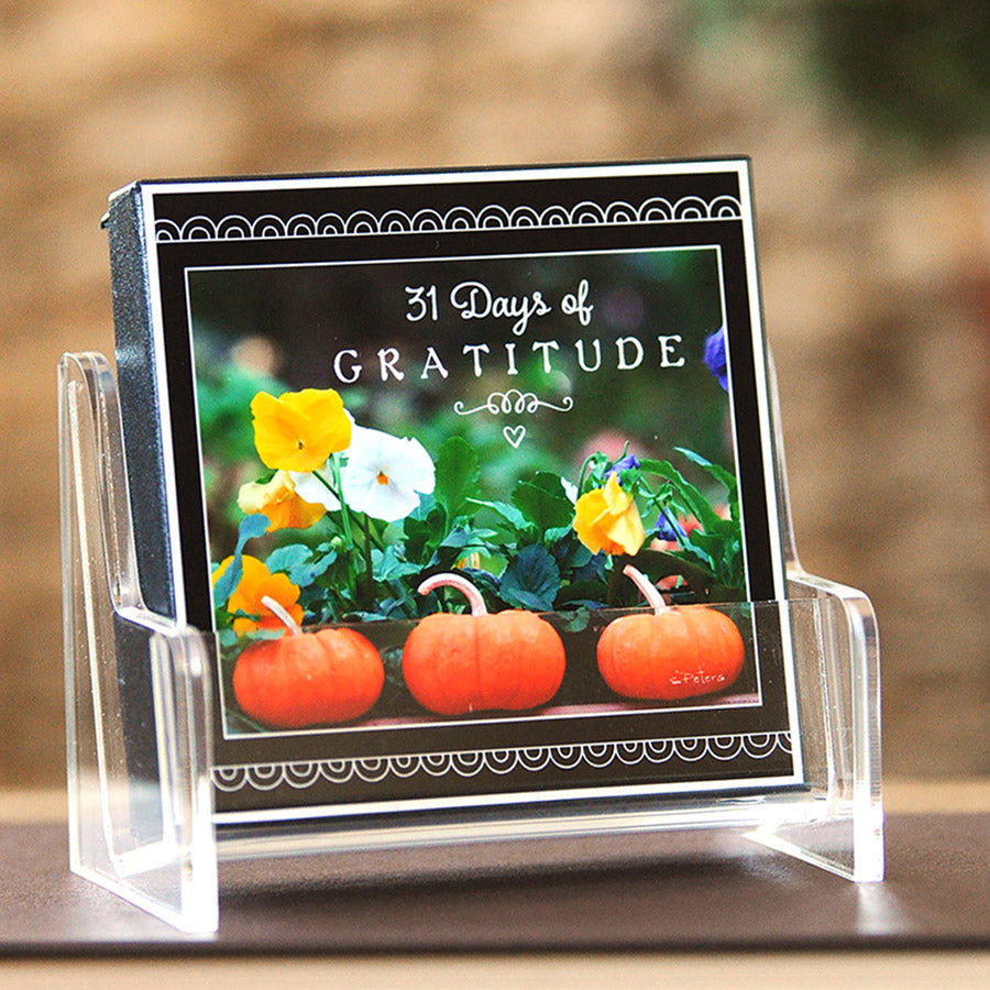 31 Days of Gratitude Boxed Mini Print Collection with Acrylic Holder
