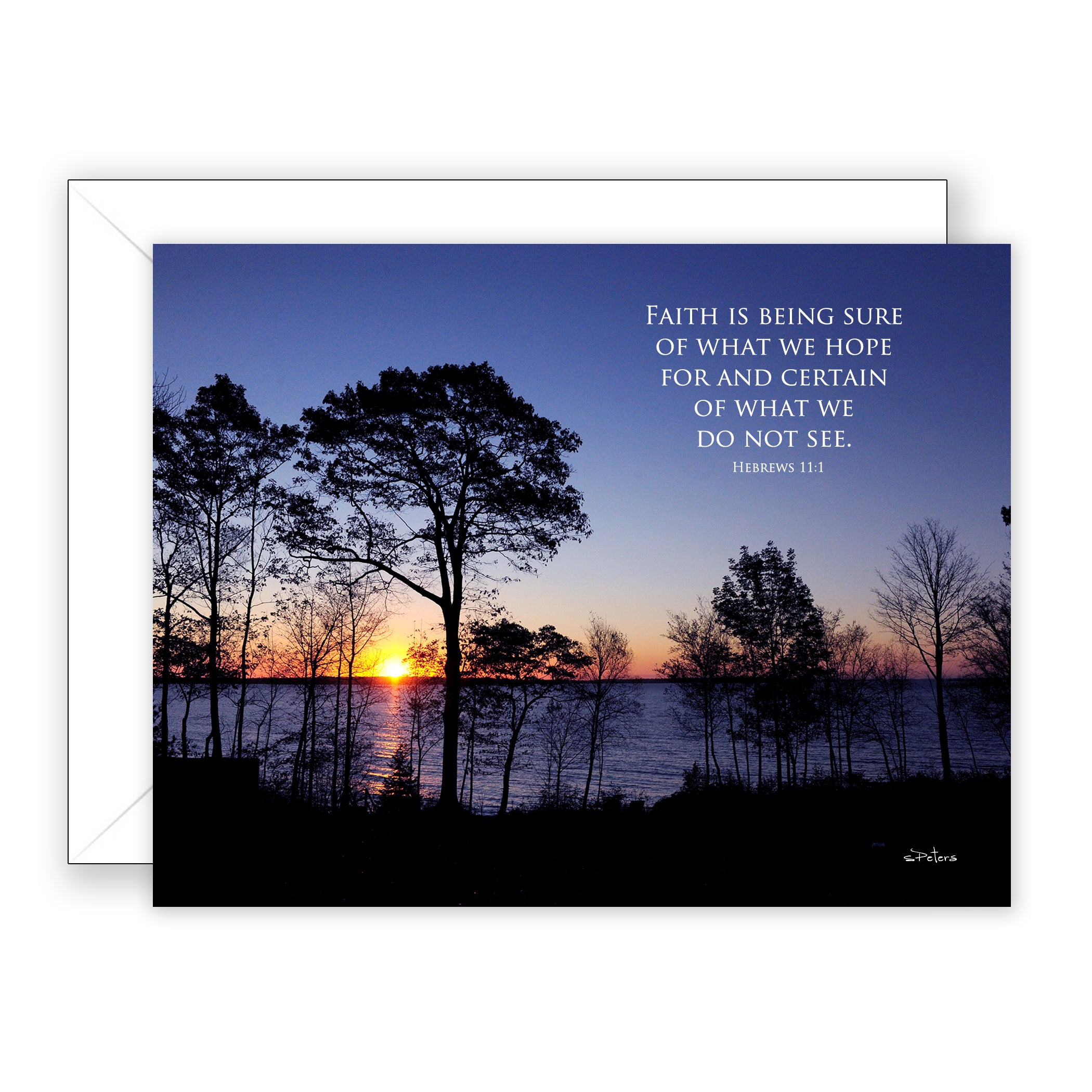 Camden Sunrise (Hebrews 11:1) - Encouragement Card (Blank)