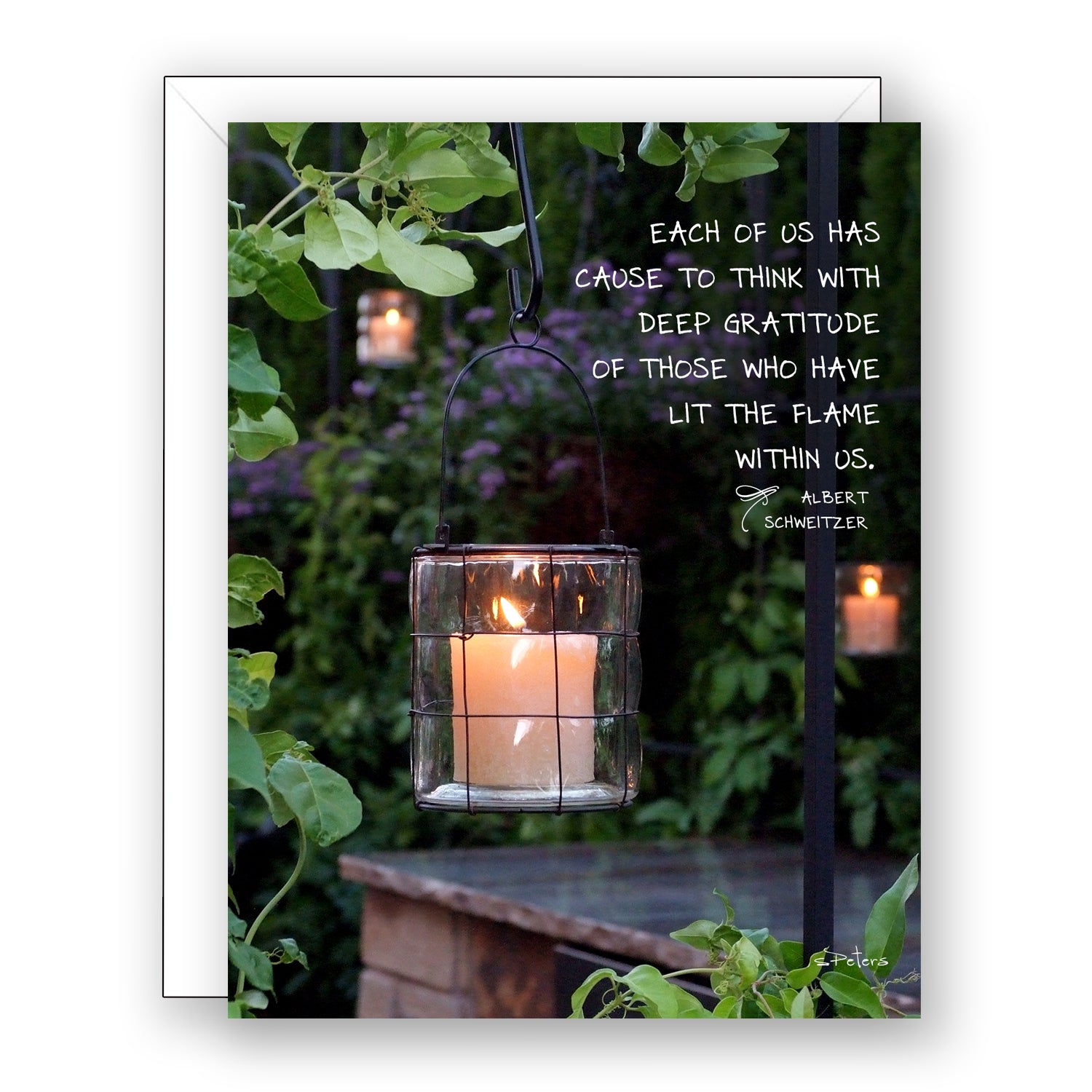 Candlelit Garden - Appreciation Card