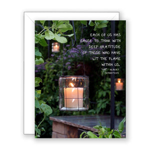 Candlelit Garden - Encouragement Card