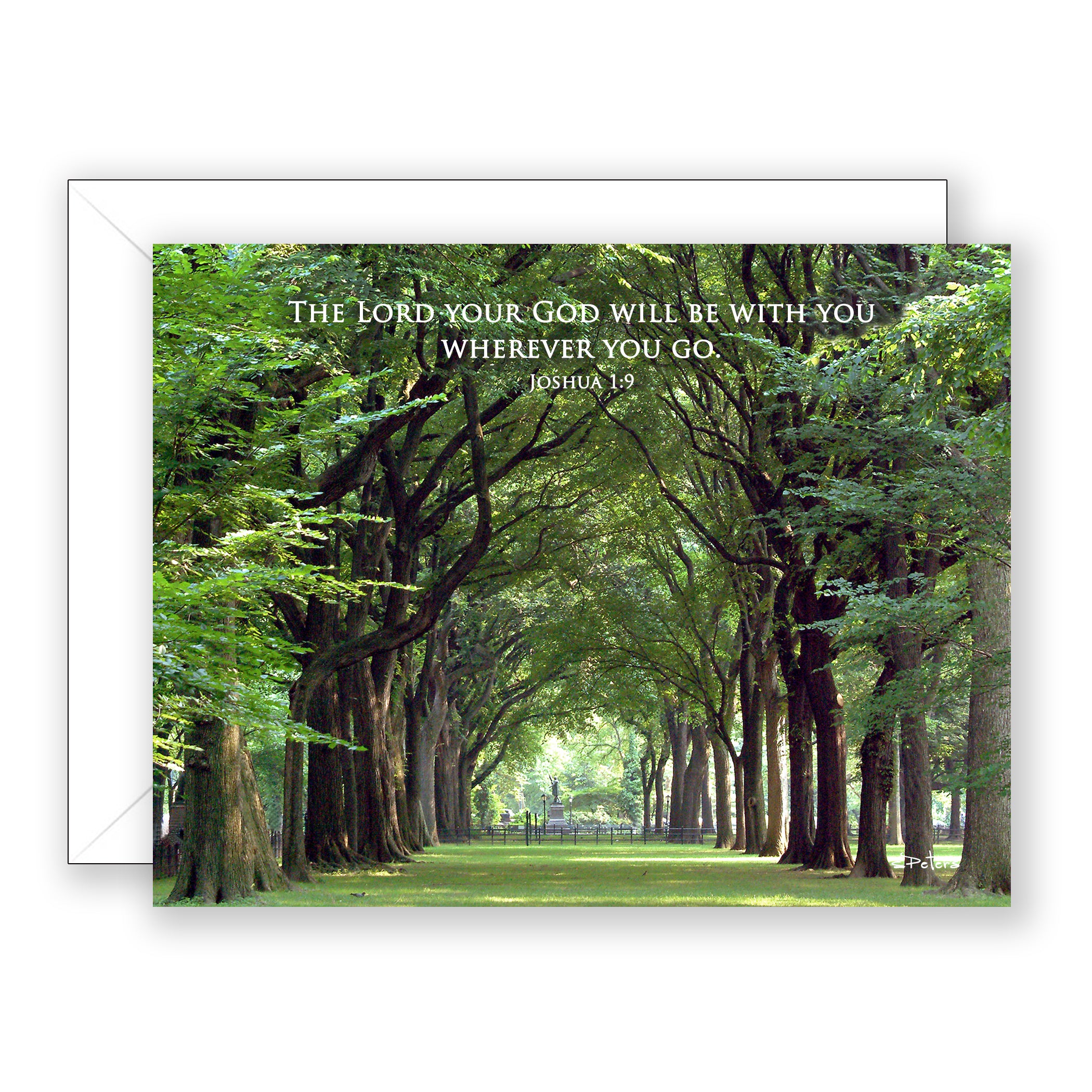 Central Park (Joshua 1:9) - Encouragement Card (Blank)
