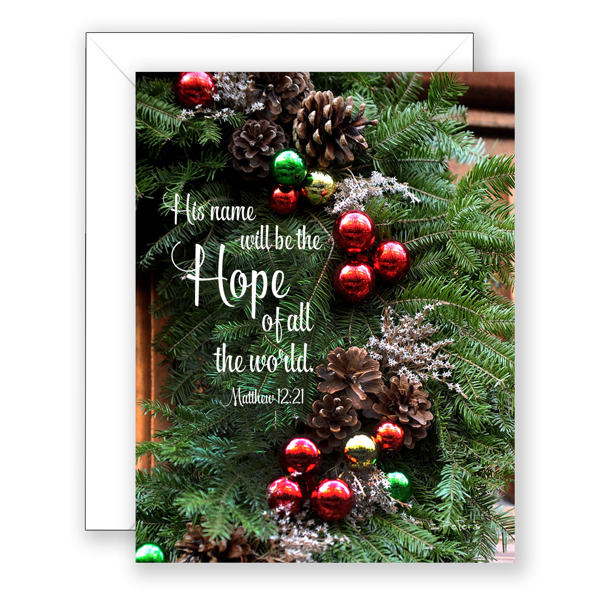 Christmas in the City (Matthew 12:21, Isaiah 9:6) - Christmas Card