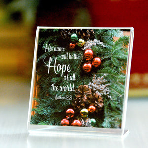 Christmas In The City (Matthew 12:21) - Framed Mini Print