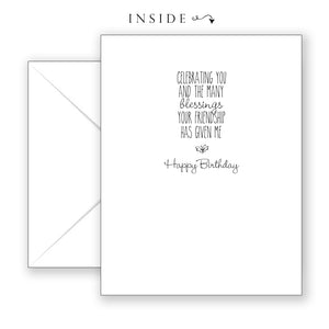 Coral Cascade - Birthday Card