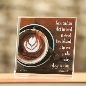 Cuppa Comfort (Psalm 34:8) - Framed Mini Print