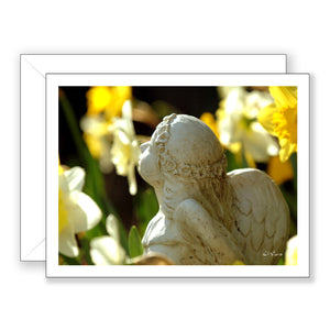 Daffodil Angel Notecard - Blank Art Card