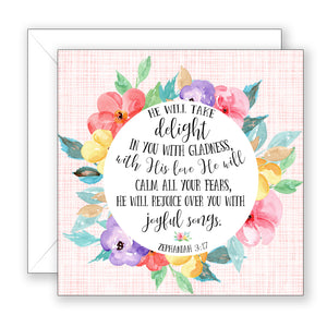 Delightful You (Zephaniah 3:17) - Birthday Card