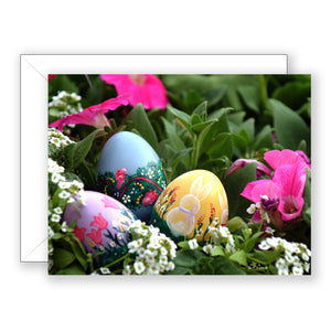 Easter Egg Trio (1 Corinthians 13:7) - Easter Card