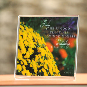 Fall Garden (Psalm 107:1) - Framed Mini Print