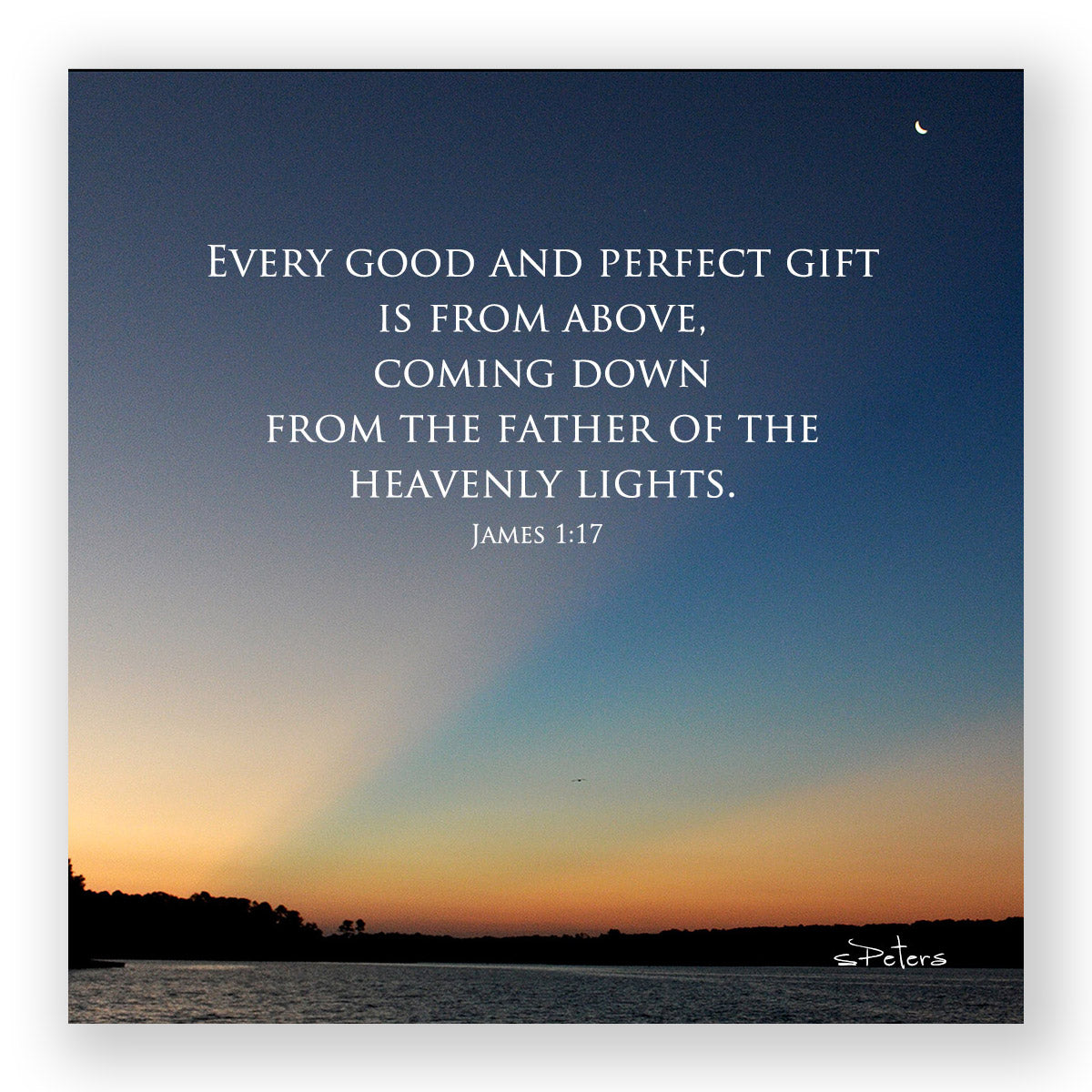 Heavenly Light (James 1:17)- Mini Print
