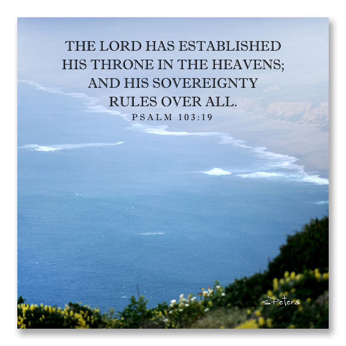 Psalm 103:19 - High Point Frameable Print