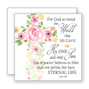 For God So Loved (John 3:16) - Encouragement Card