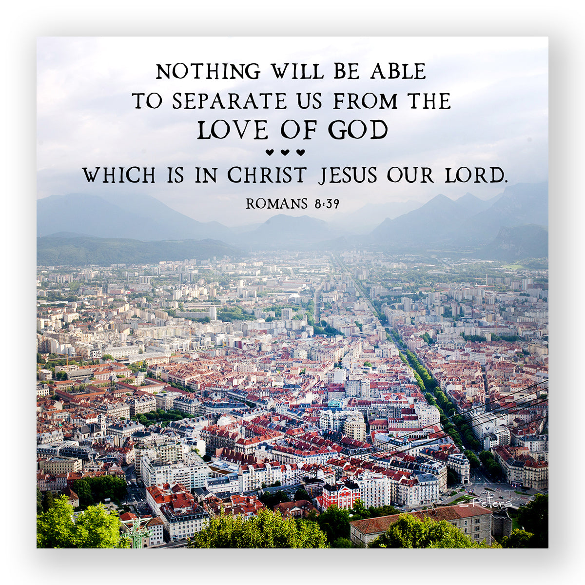 From The Top (Romans 8:39) - Mini Print