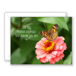 Georgia Butterfly (Philippians 1:7) - Birthday Card