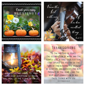 31 Days of Gratitude Boxed Mini Print Collection with Acrylic Holder