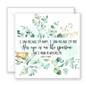 I Sing Because - Encouragement Card