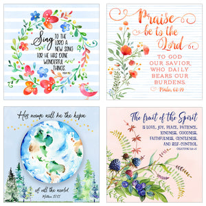 Stop and Consider - 31 Days of Scripture - Boxed Mini Print Collection with Acrylic Holder