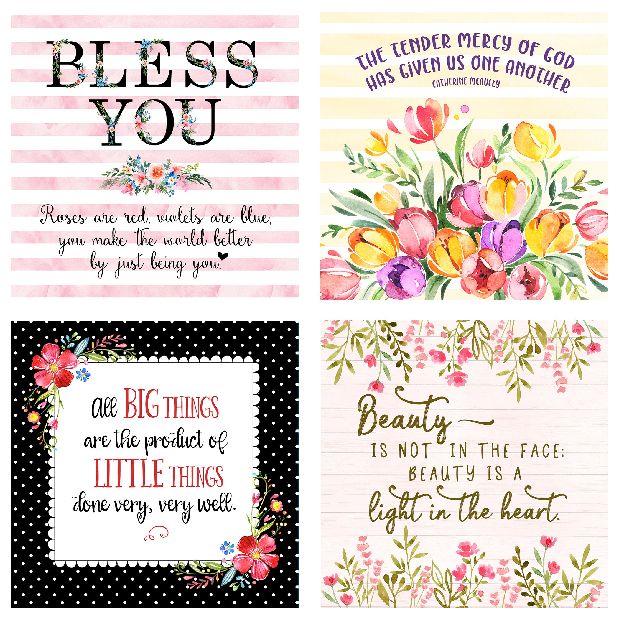 Little Lifts - 31 Days of Little Thoughts to Lift Your Spirit Boxed Mini Print Collection with Acrylic Holder