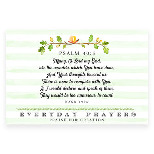 Many, O Lord My God (Psalm 40:5) - Everyday Prayer Card