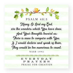Many, O Lord My God (Psalm 40:5) - Mini Print